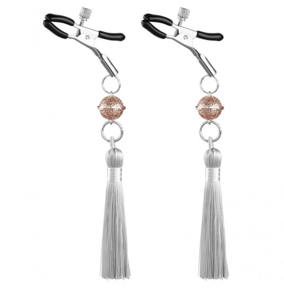 MizzZee - Bell Nipple Clamp Anal Plug Tassels Set MizzZee - Bell Nipple Clamp Anal Plug Tassels Set